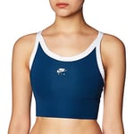 NIKE Med Pad Air Bra Sports Bra - Valerian Blue/White/Large