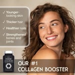 Marine Collagen Capsules 2200mg - with Hyaluronic Acid & Vitamin C - High for &