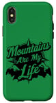 Coque pour iPhone X/XS Aventure en montagne, nature, randonnée, camping, paysage, extérieur