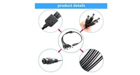 DC Power Splitter Cable 4 Way Adapter For SWANN Hikvision Govision CCTV System