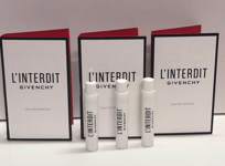 3x Givenchy L'Interdit Eau de Parfum Spray (3x 1ml Sample Size  Travel