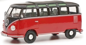 SCHUCO, VOLKSWAGEN T1b Samba Noir et rouge, échelle 1/32, SCH7857