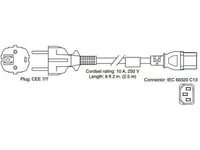 Cisco - Strømkabel - Power Iec 60320 C13 Til Power Cee 7/7 (Hann) - 2.5 M - Europa - For Cisco 4000, Mc3810, Ws-C1400  Catalyst 1200, 1700, 2000, 2822, 2960, 3560  Fasthub 100