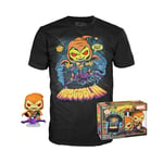 Funko Pop! & Tee: Animated Spider-Man-Hobgoblin - Brille dans Le Noir - Small - (S) - Marvel - T-Shirt - Vêtements avec Une Figurine en Vinyle à Collectionner - Idée de Cadeau pour Les Adultes