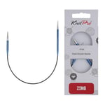 KnitPro Zing Circular Needle 25cm 4.00mm - 3pcs, Blue