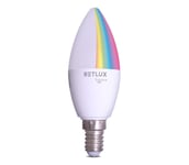 Retlux - LED RGBW Himmennettävä polttimo C37 E14/4,5W/230V 2700-6500K Wi-Fi Tuya