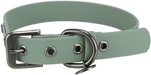 TRIXIE CityStyle 1971519 Collier pour Chien Taille M : Tour de Cou 35-42 cm/20 mm Sauge – Collier en PVC de qualité supérieure pour Chiens de Petite Taille – Moyen Chiens – Réglable – Imperméable et