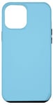 Coque pour iPhone 12 Pro Max Couleur bleu ciel simple