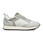 Geox Homme U Partenio A Basket, Off White Lt Grey, 40 EU