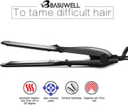 Basuwell Professional Hair Straighteners Wide Plates for Thick Hair Five-Speed