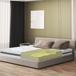 Matelas 100 x 190 à fermeté moyenne Hauteur 20 cm Propriétés orthopédiques et automodelantes Tissu hypoallergénique et respirant Fabriqué en Italie