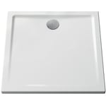 Vitra - Receveur de douche céramique Cascade ultra-plat blanc brillant antislip (antidérapant) 120x80 cm