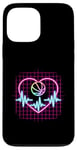 Coque pour iPhone 13 Pro Max Heartbeat Panier de basketball Heart Line Pulse Player Sport Basket