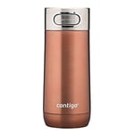 Contigo Luxe Autoseal mug isotherme, thermos café, mug en acier inoxydable avec isolation Thermalock, bouteille isotherme, tasse à café avec couvercle sans BPA facile à nettoyery, White Zinfandel, 360 ml