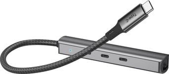 Bluecloud USB-C till USB-C-hubb och gigabit ethernet-adapter