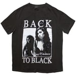 Amy Winehouse Unisex Adult Back To Black Washed T-Shirt - XL