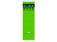 Elba Spine Label For Lever Arch Files 190 X 59 Mm Green, Grön, 59 Mm, 190 Mm, 10 Styck, 10 Ark