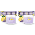 Yankee Candle Scented Candles Gift Set | Lemon Lavender Filled Votive Candles | Soy Blend Wax Mix | 3 Count, Lemon Lavendar, One Size, 1686369E (Pack of 2)