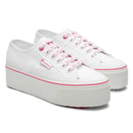 Superga Unisex Womens/Ladies 2790 Classic Barbie Trainers (White/Pink) - Size UK 6.5