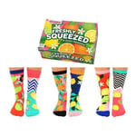 United Oddsocks Freshly Squeezed 6 Juicy Fruit Themed Socks - Birthday Gift Idea