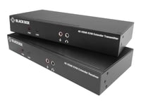 Black Box Kvx Series Kvm Extender Over Fiber - 4K, Single-Head, Hdmi, Usb 2.0, Serial, Audio, Local Video - Sändare Och Mottagare - Förlängare För Tangentbord/Video/Mus/Seriell/Usb - Över Fiberoptik - Usb - Upp Till 10 Km - 1U - Taa-Kompatibel