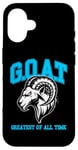 iPhone 16 G.O.A.T. Shirt, Goat shirt, greatest of all time, retro rap Case