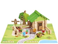 JEUJURA – La Maison et Son Jardin - 135 pièces - Jeu de Construction dans sa Valise en Carton - A partir de 5 Ans - Agilité - Créativité - Manipulation - Catalogue fourni – 8098