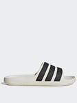 adidas Sportswear Women's Adilette Flow Slider - Off White, White, Size 8, Women