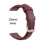 For Huami Amazfit Gtr Samsung Galaxy Watch Active Wine 22mm