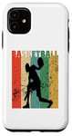 Coque pour iPhone 11 Ballon de basket vintage pour homme et femme, rétro vieilli