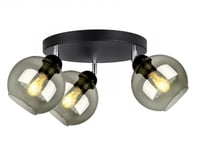 FKL DESIGN Home Deco Plafonnier, suspension, suspension, applique, lampe de table, suspension, boule, lampe noire, grise, blanche de la série N100 différentes versions (EG3)