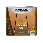 Ronseal - Quick Drying Decking Oil 2.5L - Natural Oak