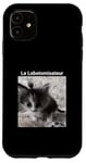 Coque pour iPhone 11 evillarry larry chat meme brainrot lobotomisateur mastermind