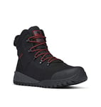 Columbia FAIRBANKS WATERPROOF OMNI-HEAT Waterproof Men's Snow Boots, Black x Rusty, 10.5 UK