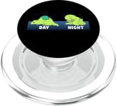 Sleep All Day Play Games All Night T-Rex Dinosaures Gamer PopSockets PopGrip pour MagSafe