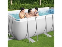 Bestway Bestway Power Steel Pool Med Tillbehör, Rektangulär, 404X201x100 Cm