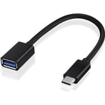 Cable de donnees USB connecteur type C 3.1 OTG male vers USB femelle type A USB 3.0 pour Apple Macbook Tablet 12 pouces & Telephone