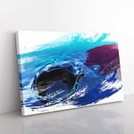 Big Box Art Water Drops V2 Canvas Wall Art Print Ready to Hang Picture, 76 x 50 cm (30 x 20 Inch), Multi-Coloured