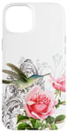 Coque pour iPhone 15 Plus Protective Phone Case for Cute Girls Women Humming Bird