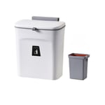 Toilet Kitchen Waste Storage+Inner Barrel Wall Mounted Trashcan Cabinet2325