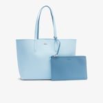 Lacoste Sac cabas Anna réversible avec pochette Taille Taille unique Forget-me-not Calcaire