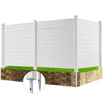 VEVOR 3 Panneaux Brise Vue Extérieur Clôture de Jardin de Climatiseur 127x127 cm