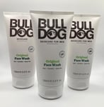 Bulldog Skincare Original Face Wash for Men 450ml (150ml x 3) ~ NEW (Unboxed)