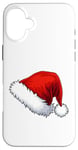 Coque pour iPhone 16 Plus Chapeau Père Noël Père Noël Dessin animé