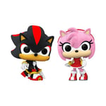 Pack 2 figurines Funko Pop Games Sonic Shadow et Amy Rose