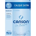 Canson Feuilles papier calque 17153 - satin 90 g A3 : 29,7 x 42 cm pochette de 10