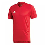 Adidas Men Condivo 18 Training Jersey - Power Red/White, Large