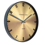 Thomas Kent Citrine Metallic Tone Jewel Design Round Wall Clock - 21" London