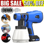 Cordless Paint Sprayer Electric Spray Gun Paint Fence Airless HVLP Free Battery