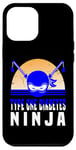 Coque pour iPhone 14 Plus Type One Diabetes Diabetic T1D Ninja Sensibilisation drôle Bleu